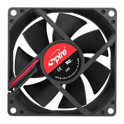 SPIRE, korpuso ir PSU aušintuvas, 80x80x25mm, 12V, 3pin, SP08025S1L3-CB