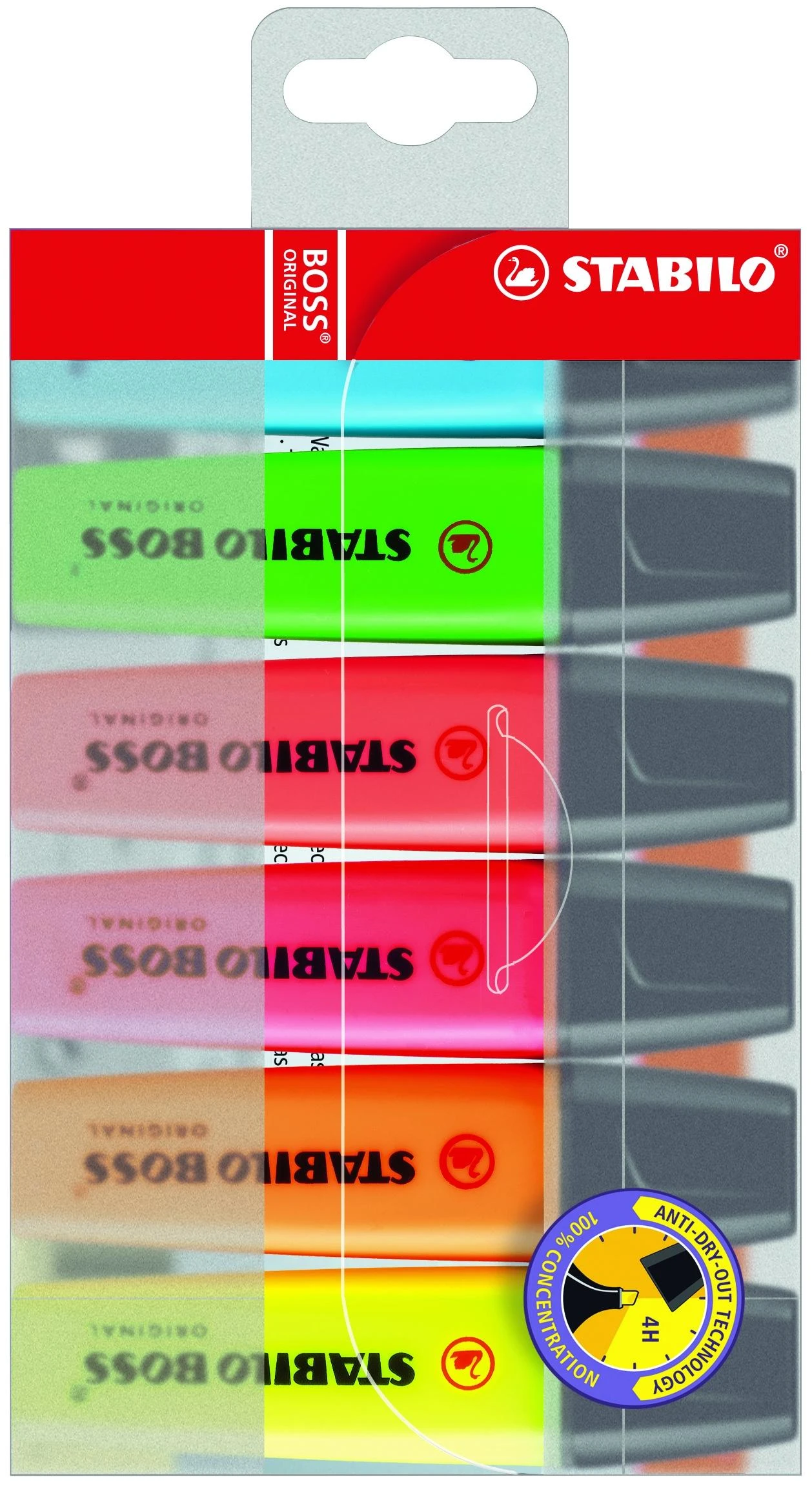 Stabilo Teksto žymeklių BOSS rinkinys, 6vnt.