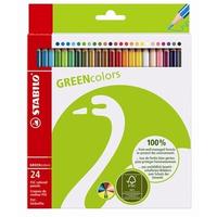 Kredki ołówkowe STABILO GREENcolors 24 spalva FSC w etui kartonowym