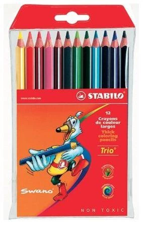 Corex Stabilo Crayons Trio 12 spalvų (203 / 12-02)