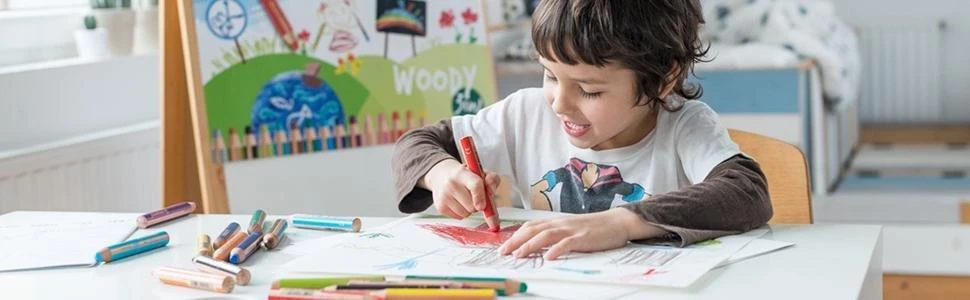 Stabilo Woody 3in1 kreidelės 18 spalvų + galąstuvas (381339)