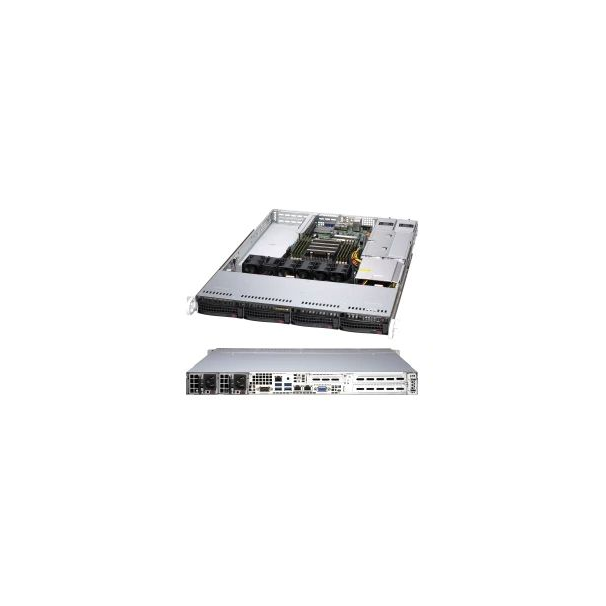 Serveris Super Micro Computer Supermicro A+ Server 1014S-WTRT Socket SP3 Stovas (1U) Juoda