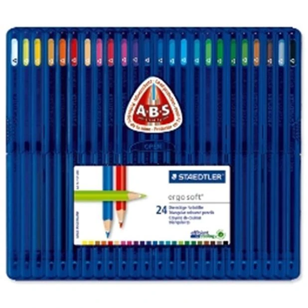 Staedtler - Ergosoft - spalvoti pieštukai, 24 vnt (157 SB24)