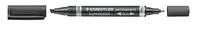 Staedtler nuolatinis žymeklis Staedtler 348 B Lumocolor Duo Juodas 10 vnt.