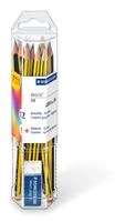 Staedtler - Noris klasikiniai pieštukai, įsk. trintukas, 12 vnt. (61 120P1)