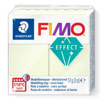 Modelinas FIMO EFFECT, 57 g, naktį šviečianti balta sp.