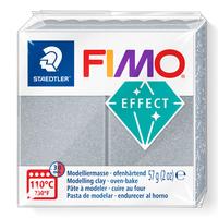 Modelinas FIMO EFFECT, 57 g, žvilganti sidabro sp.