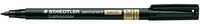 Staedtler Lumocolor 319, Vidutinis, 1 spalva, Juoda, 1 mm, Polipropilenas (PP)
