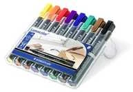 Staedtler STAEDTLER nuolatinis žymeklis 8 spalvų, nuožulnus 350WP8