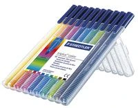 Staedtler TALPYKLĖ Fasermaler trigubos spalvos 10St Box