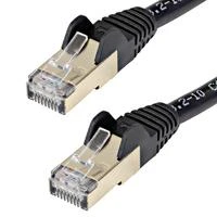 StarTech STARTECH.COM 10m CAT6a-Ethernet-Kabelis - Juodas - RJ45-Ethernet-Kabelis - Snagless - STP-Kabelis - Kupfer - 10-Gbit Netzwerkkabel