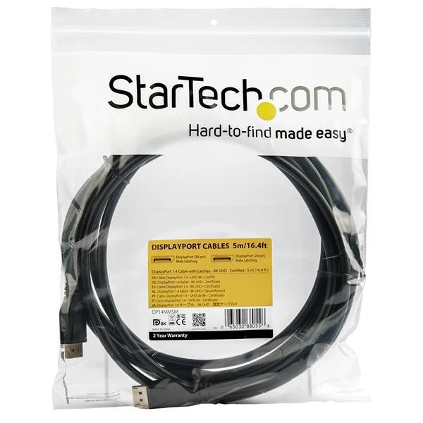 DisplayPort 1.4 laidas 5m pakuotėje