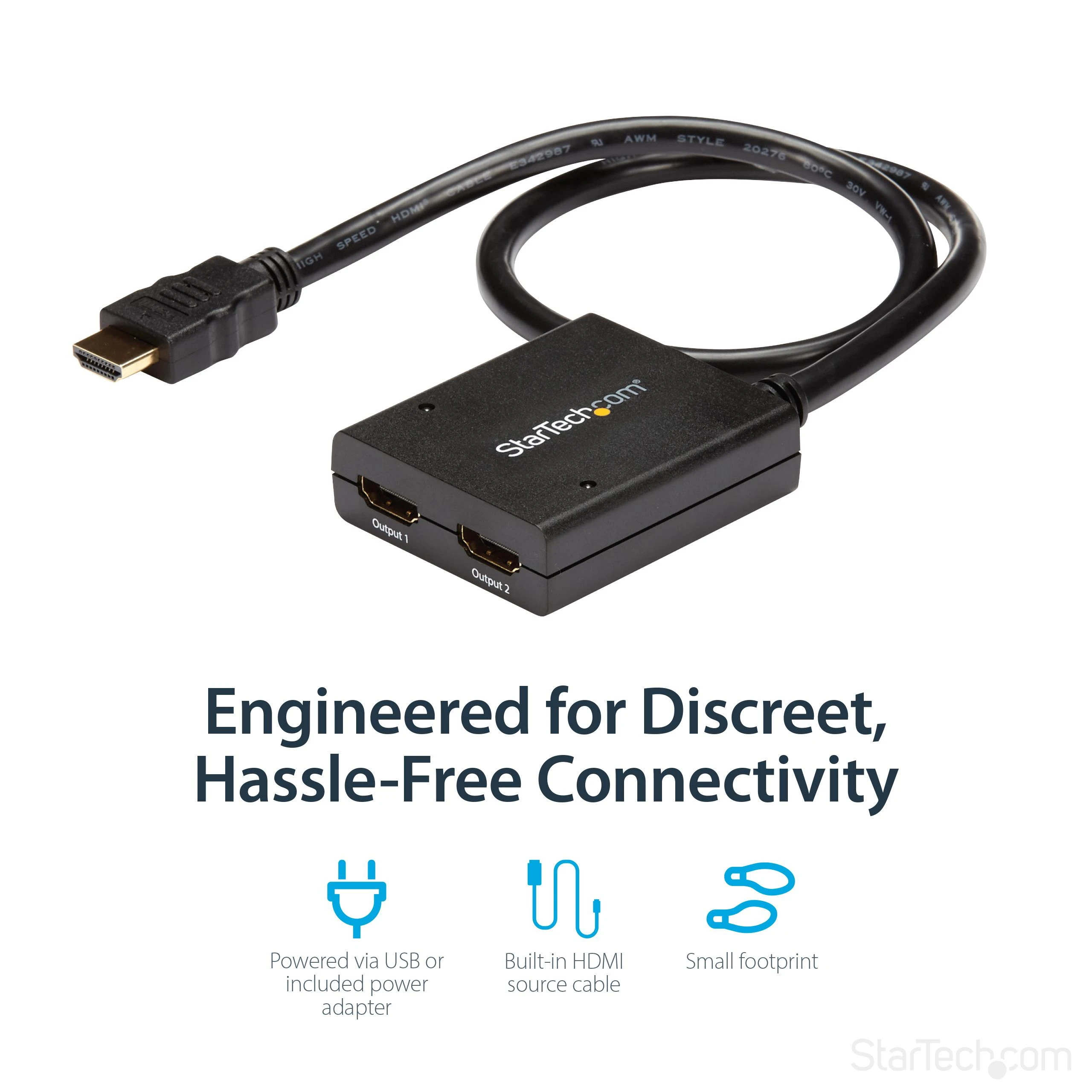 HDMI - 2 x HDMI adapteris Startech ST122HD4KU
