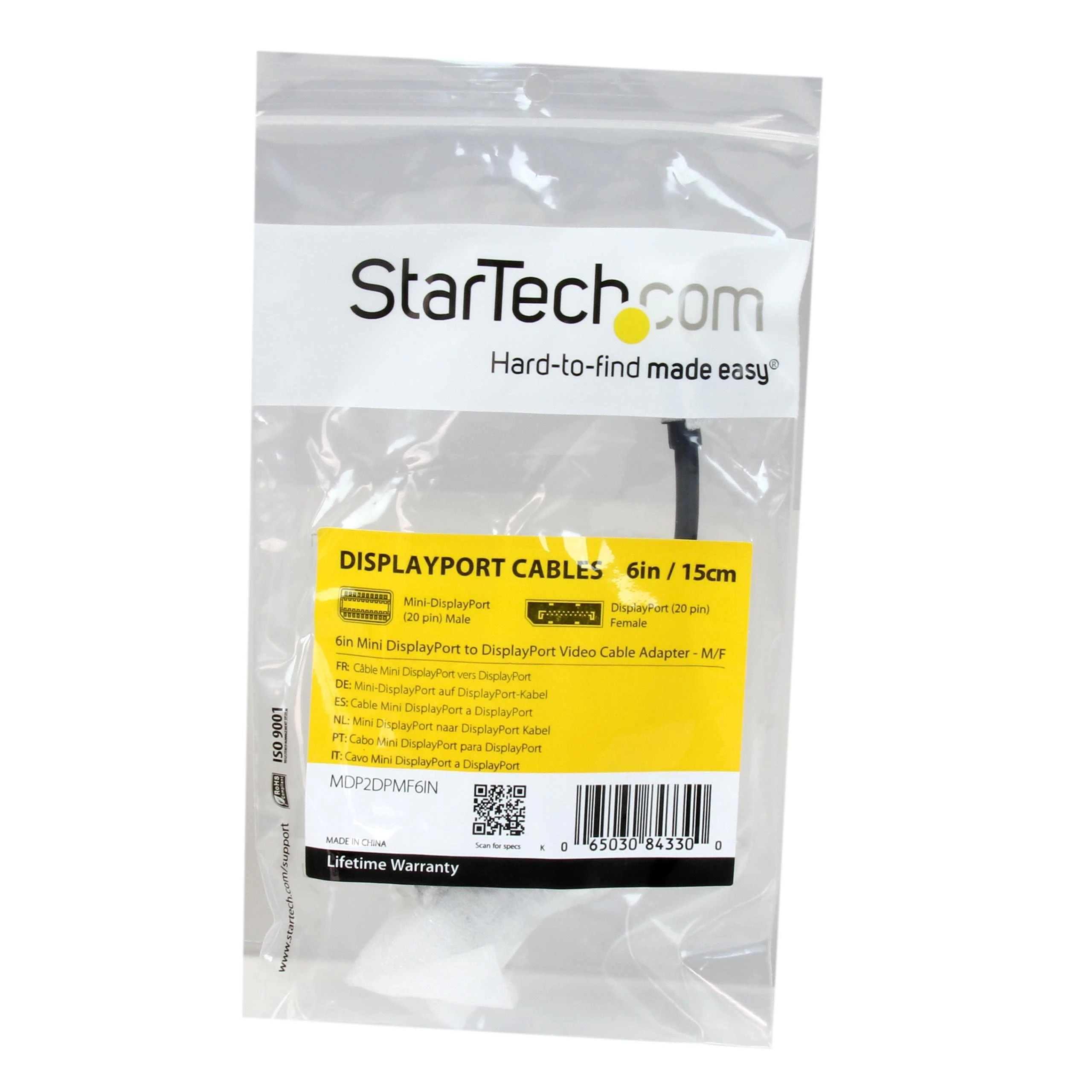 StarTech Mini-DisplayPort į DisplayPort adapteris pakuotėje