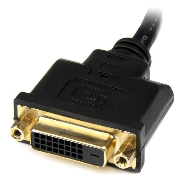Kabelis StarTech HDMI - DVI-D 0.3m juoda (HDDVIMF8IN)