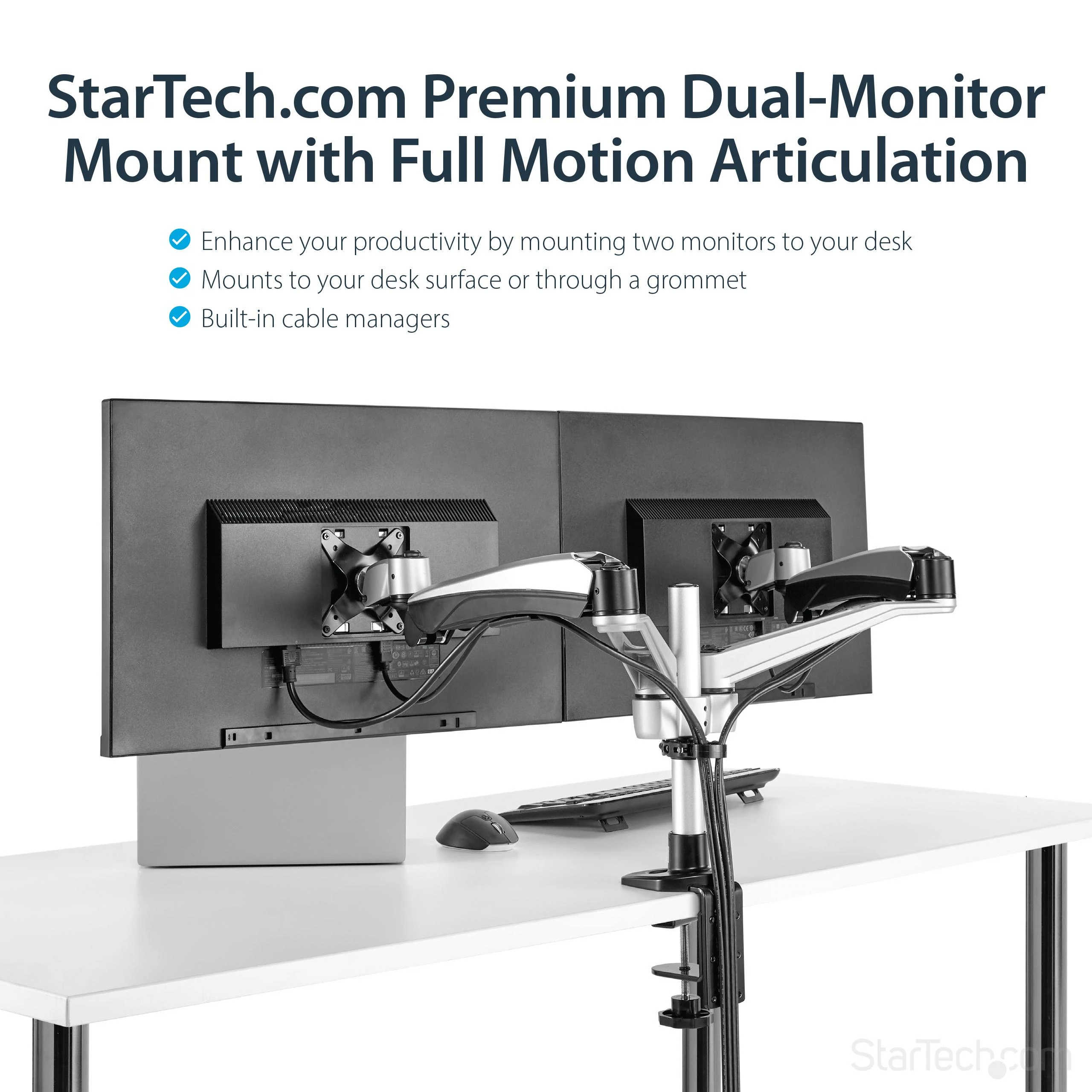 StarTech Laikiklis biurkovy su 2 monitoriais yra 30'' (ARMDUAL30)