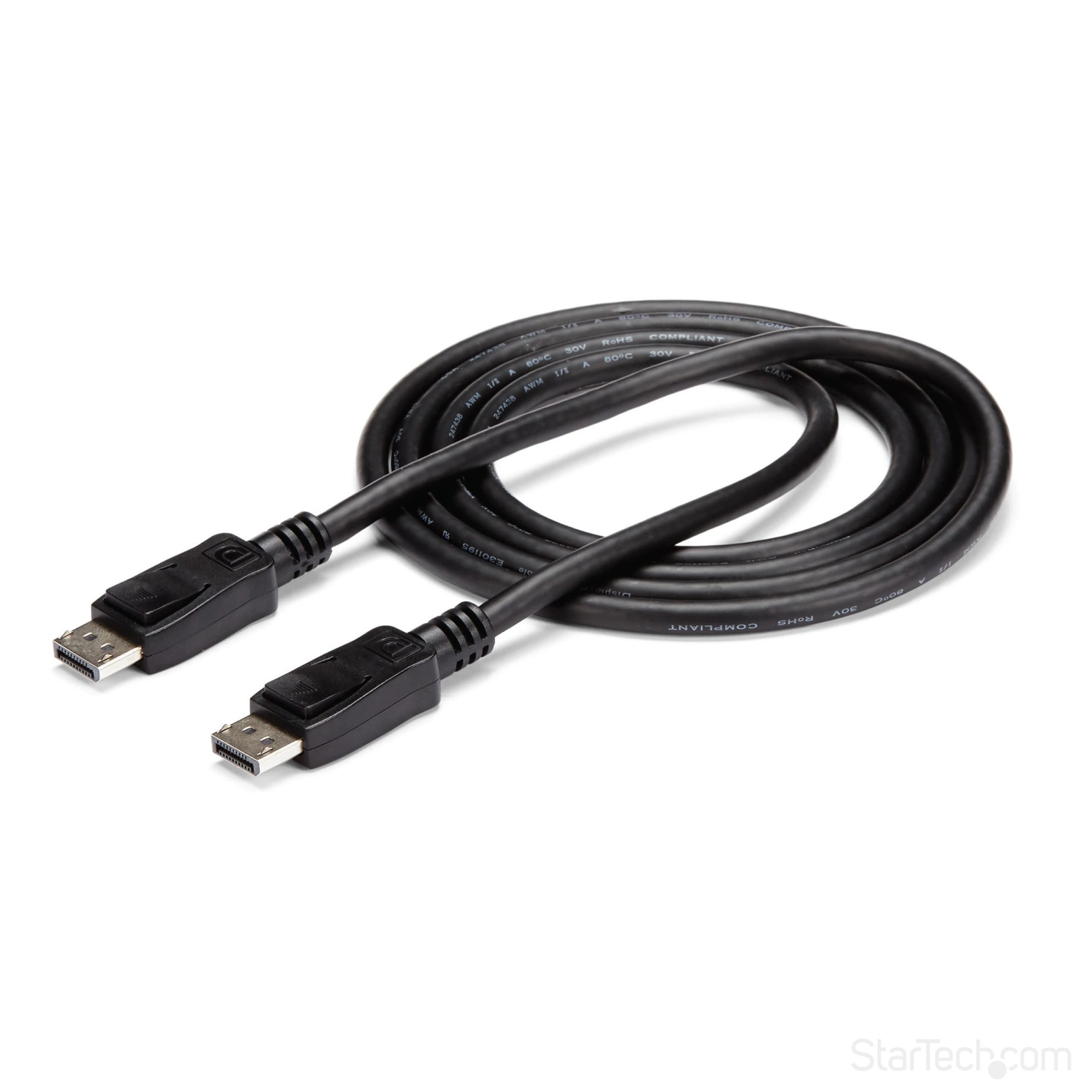 DisplayPort laidas su fiksatoriais