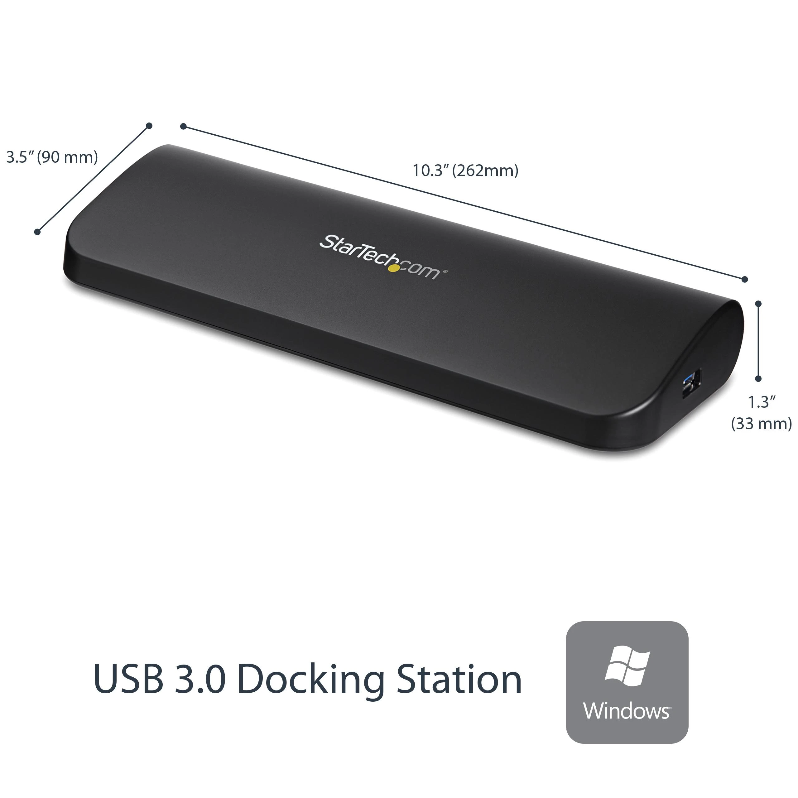 „StarTech Dual Video Dock“ USB 3.0 stotis / replikatorius (USB3SDOCKHDV)