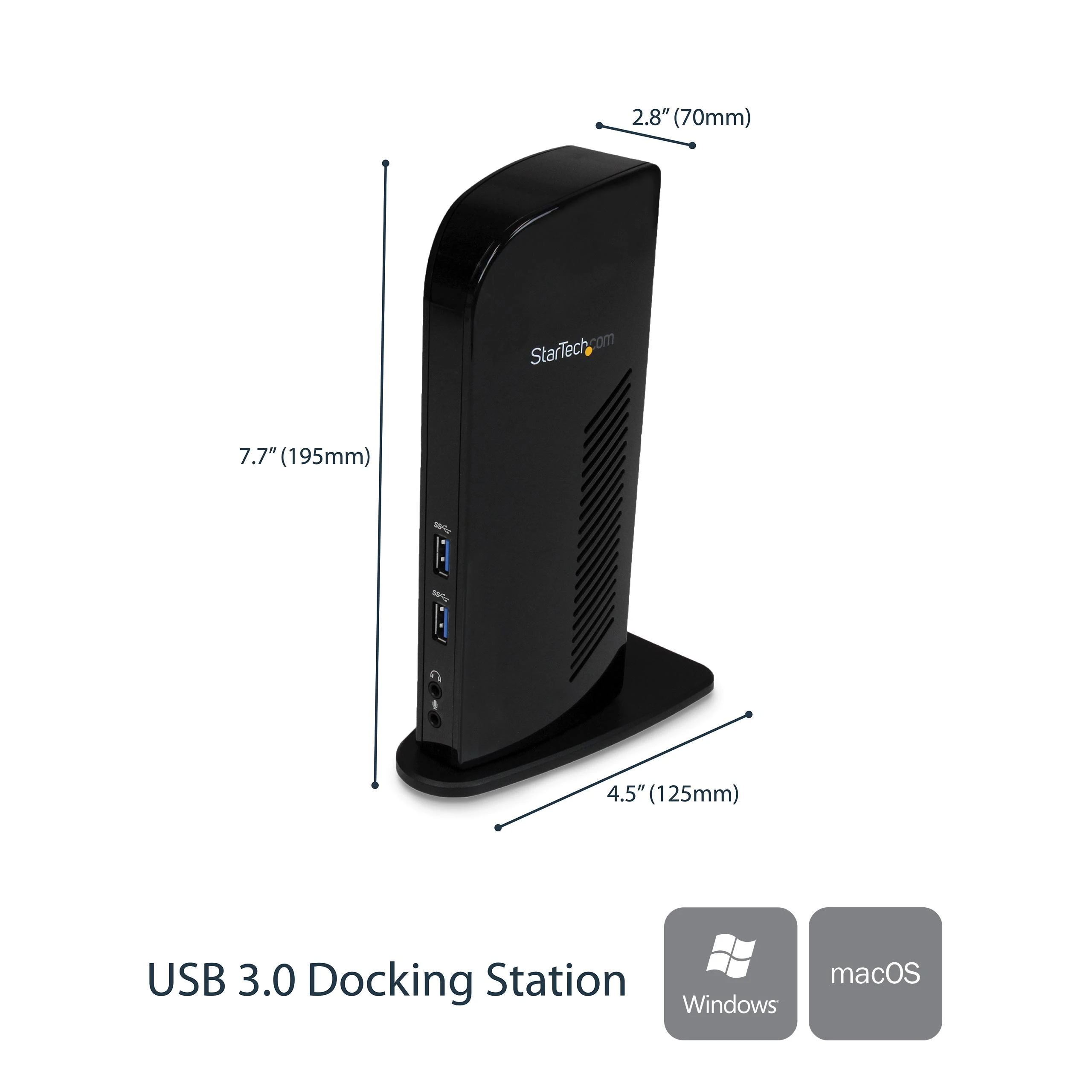 „StarTech HD Dock“ USB 3.0 stotis / replikatorius (USB3SDOCKHD)