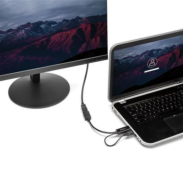 Adapteris AV StarTech HDMI – DisplayPort + USB-A prievadas (HD2DP)