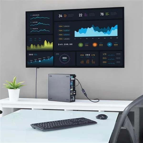 Adapteris AV StarTech HDMI – DisplayPort + USB-A prievadas (HD2DP)