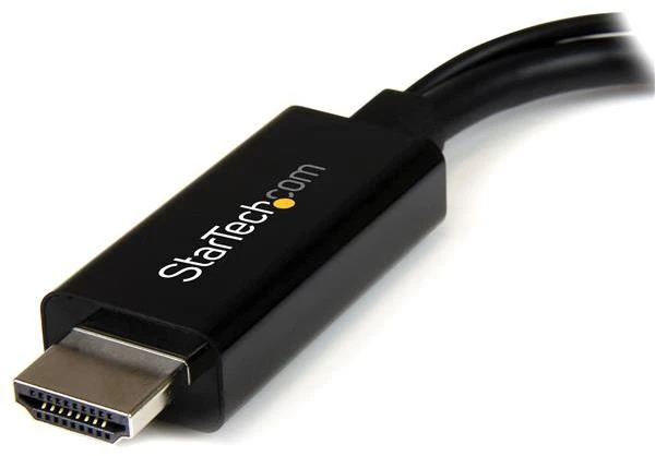 HDMI į DisplayPort adapteris, juodas korpusas