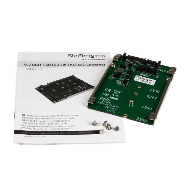 StarTech Adapteris M.2 SSD – 2.5 SATA (SAT32M225)