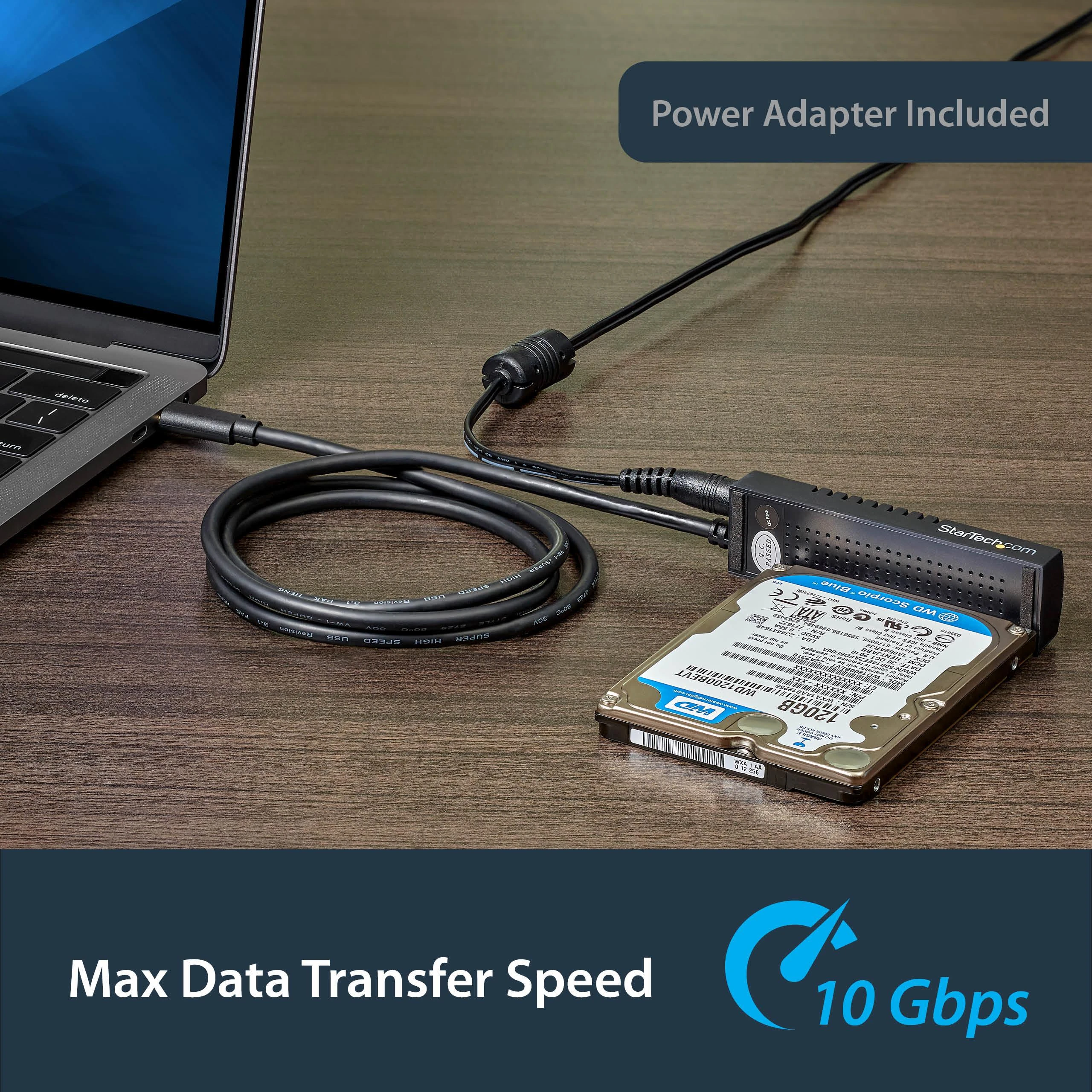 Kieszeń StarTech USB-C 3.2 Gen 2 - 2.5''/3.5'' SATA (USB31C2SAT3)