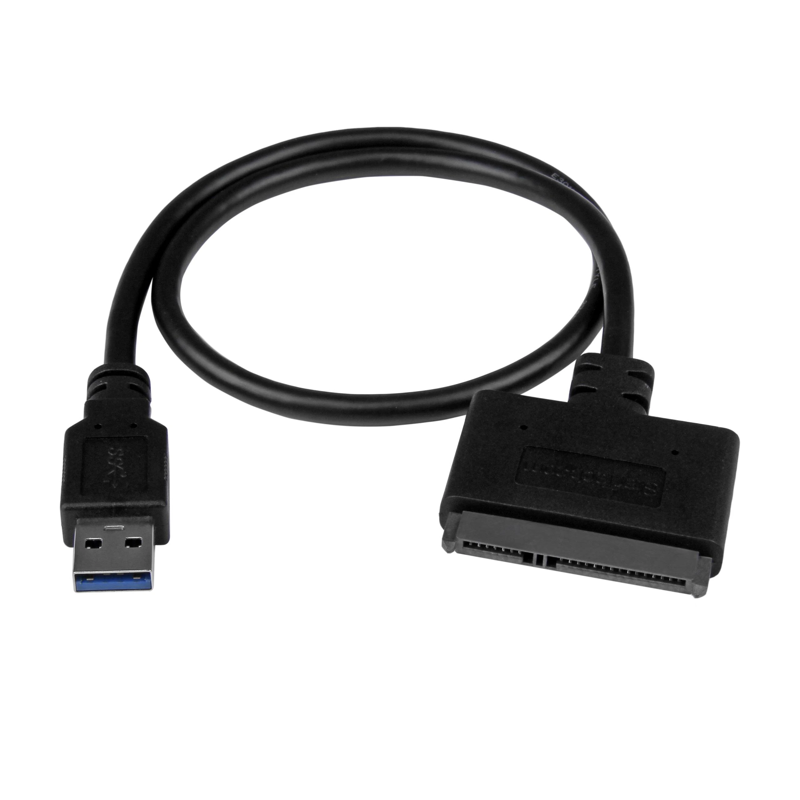 StarTech.com USB312SAT3CB kabelių sąsaja / invertavimo adapteris USB 3.1 A SATA 7+15 pin Juoda