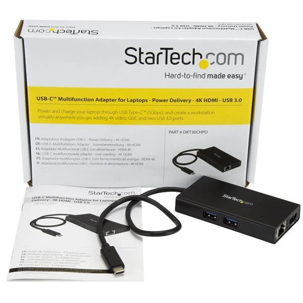 Stoties / replikatoriaus StarTech Daugiafunkcinis USB-C adapteris (DCT30CHPD)