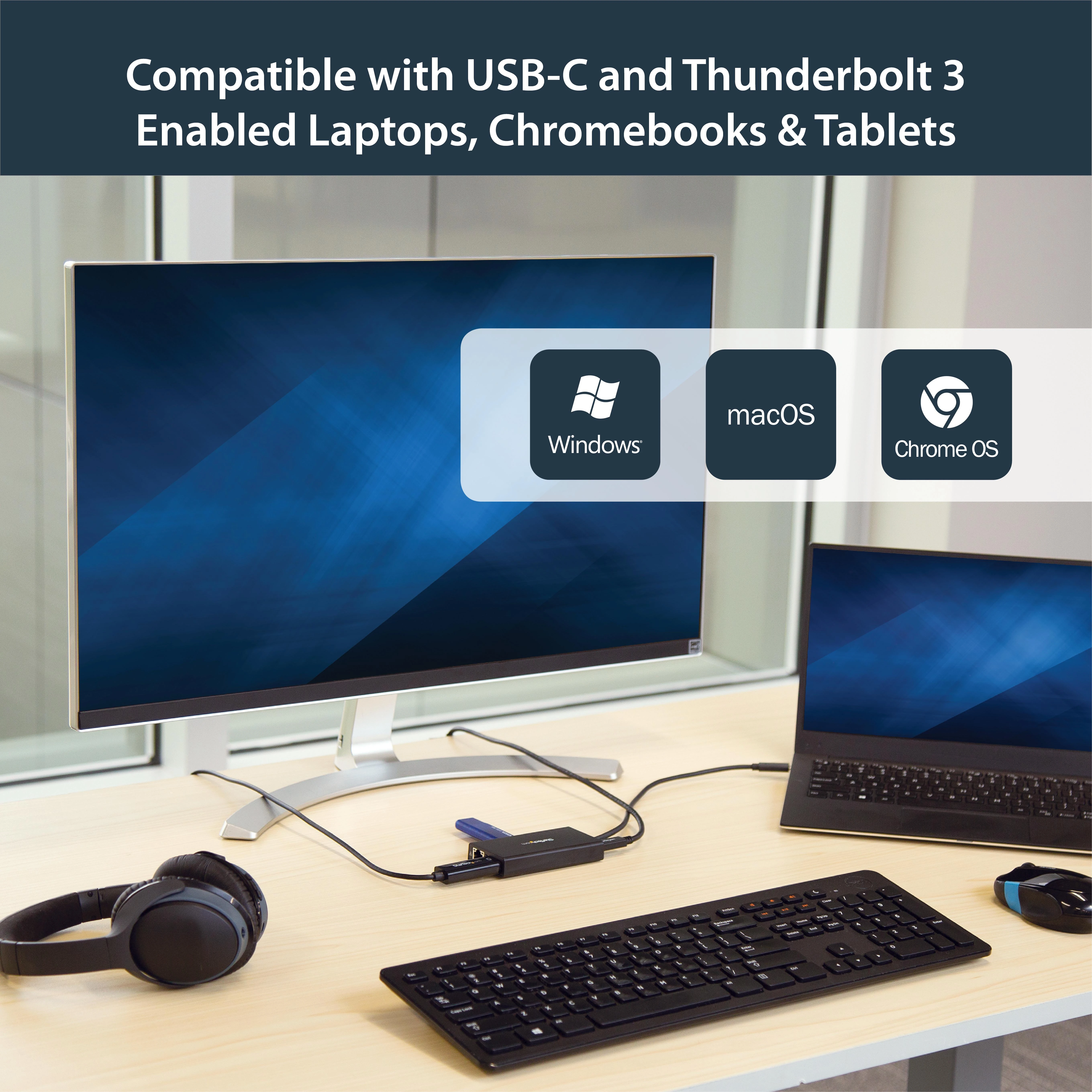Stoties / replikatoriaus StarTech Daugiafunkcinis USB-C adapteris (DCT30CHPD)
