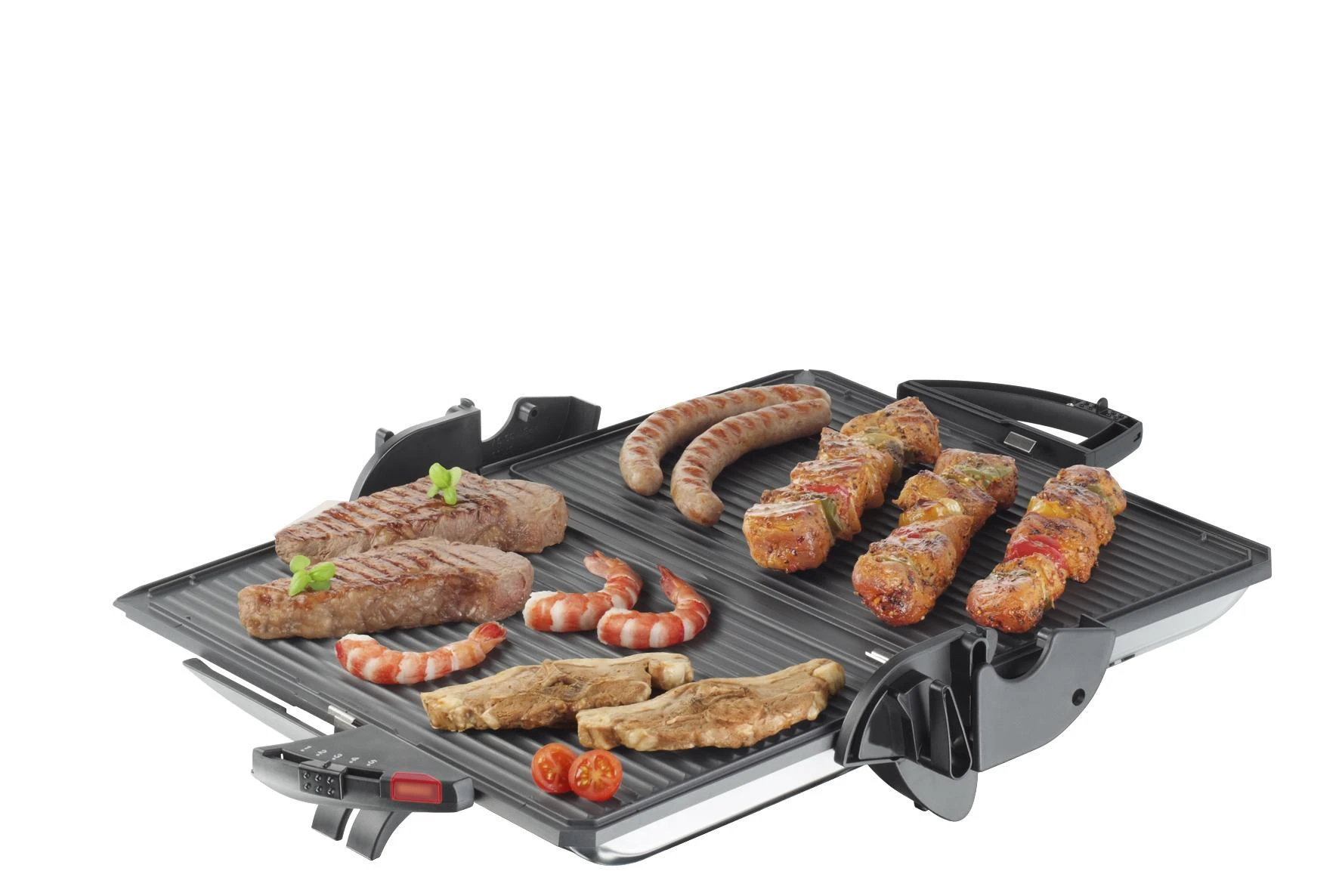 Grilis electric Steba PG 4.3 (Folding, 2000W, juodas and sidabrinis color)