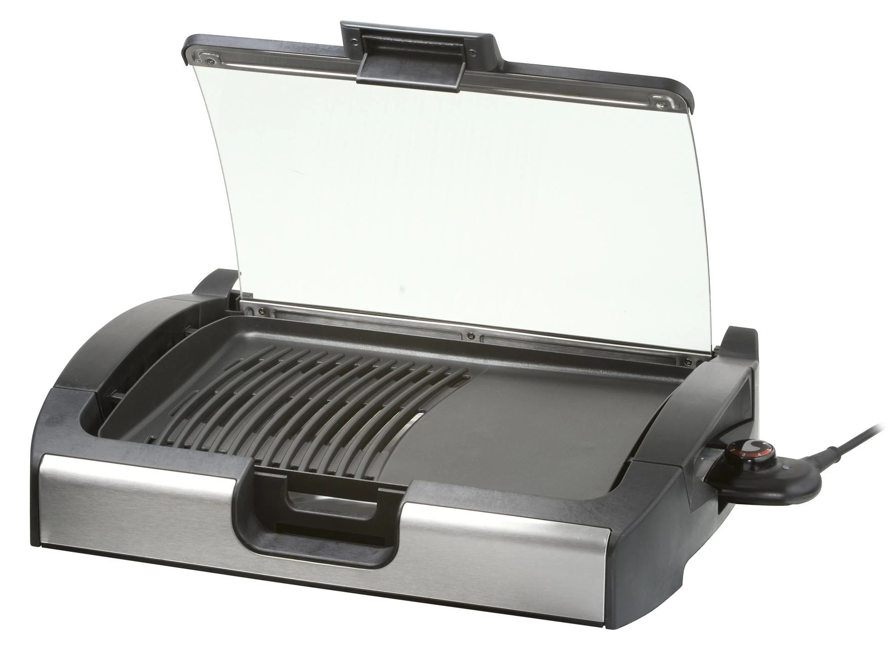 Grilis electric Steba VG 200 (tabletop open, 2200W, juodas and sidabrinis color)