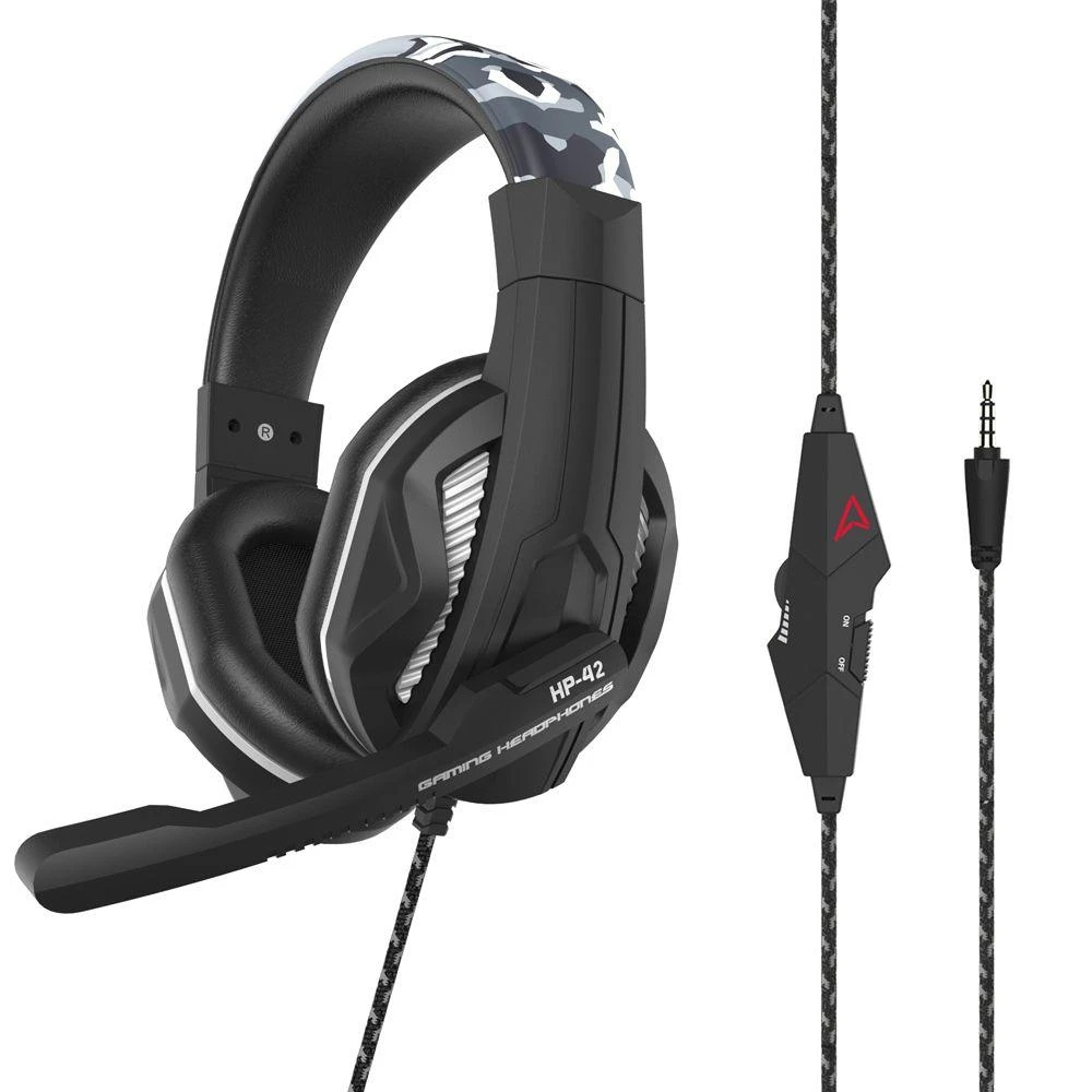 Steelplay HP42 žaidimų ausinės su kamufliažiniu lankeliu