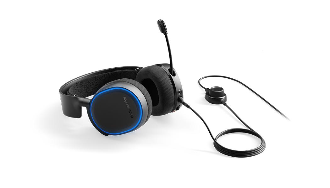 Žaidimų ausinės SteelSeries Arctis 5 