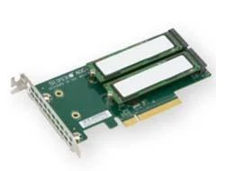 Supermicro AOC-SLG3-2M2 sąsajos plokštė / adapteris M.2 Vidinis