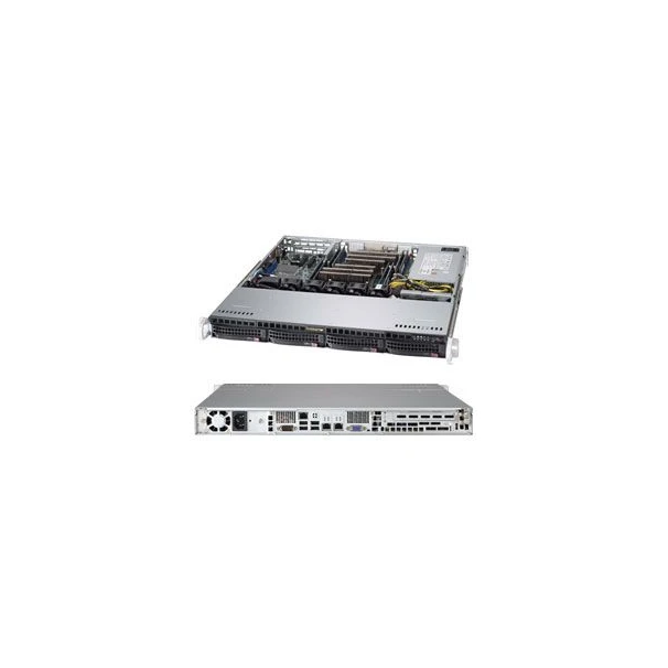 Supermicro CSE-813MFTQC-505CB kompiuterio korpusas Stovas Juoda 500 W