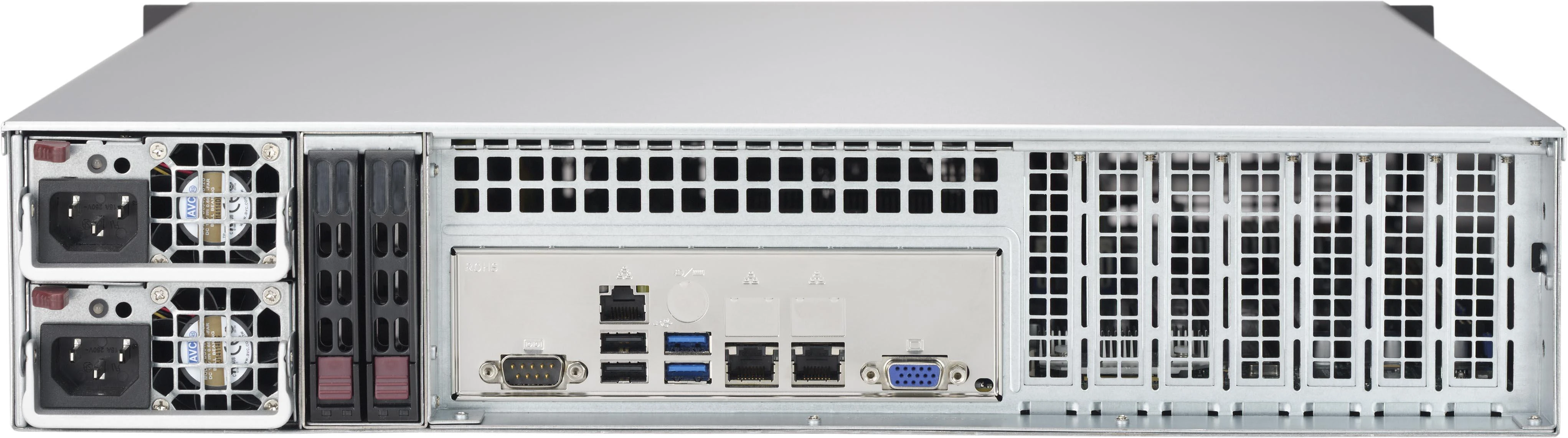 2HE Supermicro SC825M BTQC-R802LPB - Rack-Montage - 2U - verbessertes - erweitertes ATX