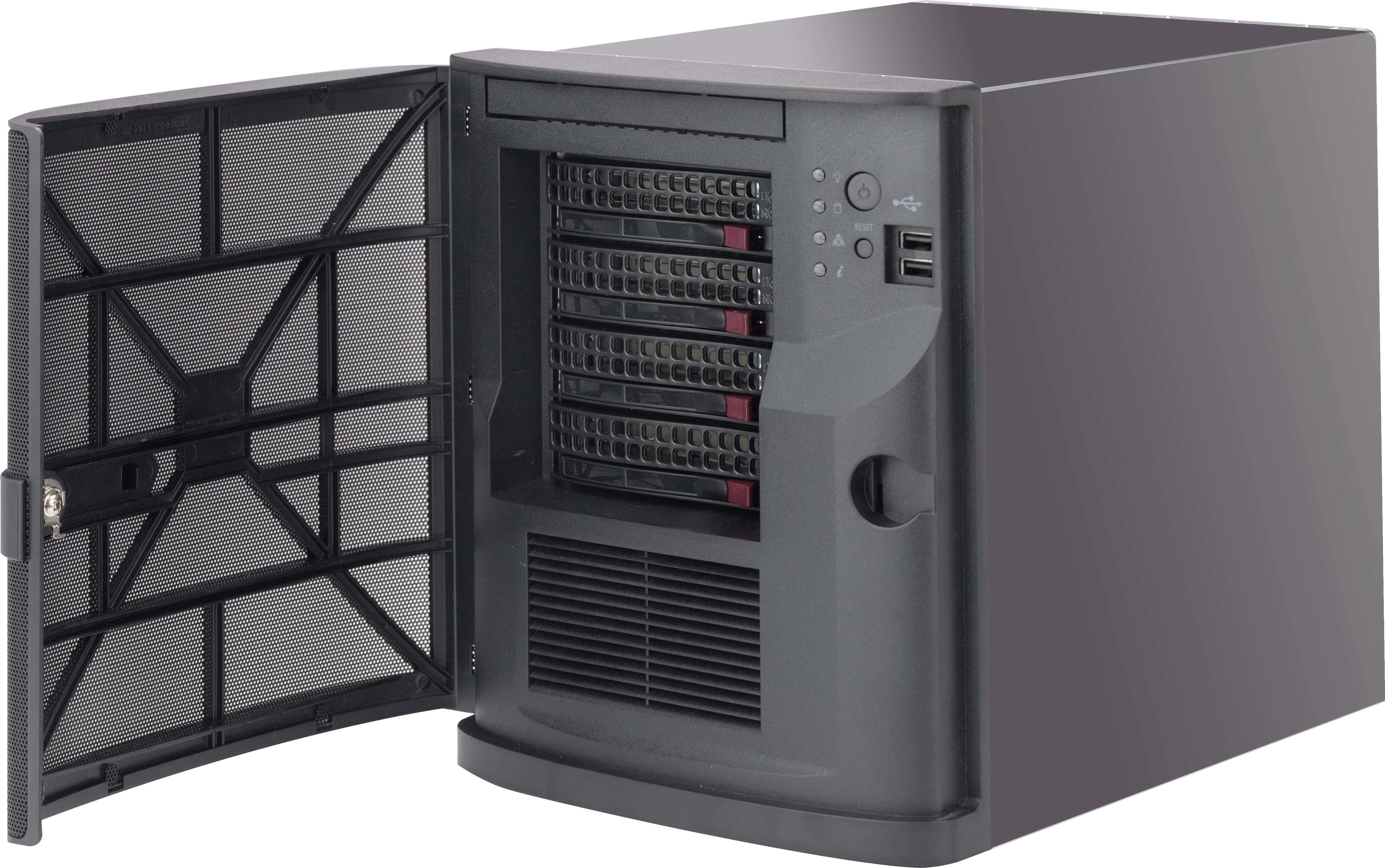 Supermicro SC721 TQ-350B – bokštas – Mini-ITX 350 vatų (ATX)