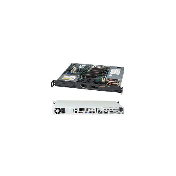Supermicro SuperChassis 512F-350B1 Rack Juodas 350 W