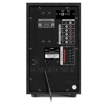 Kompiuterio kolonėlės Speakers SVEN HT-210, juodas (125W, Bluetooth, Optical, Coaxial, FM, USB/SD, Ekranas, RC unit), SV-014124