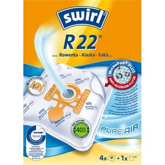 Swirl R 22 dulkių siurblio maišeliai su filtru
