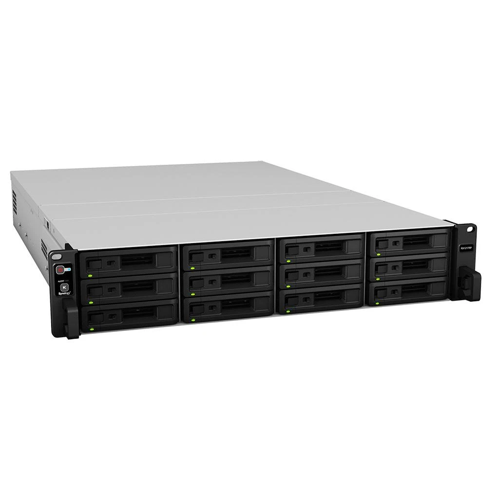 Serveris „Synology“ išplėtimo blokas RX1217 12 skyrių [0/12 3,5"/2,5" SATA HDD / SSD, 1 x „Infiniband“ prievadas]