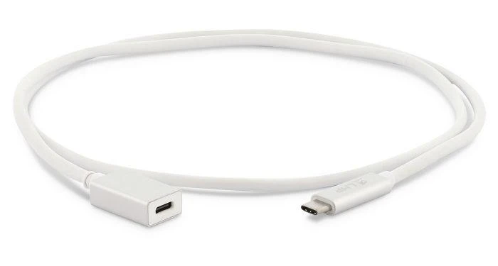 Kabelis LMP USB-C į USB-C plėtinys baltas