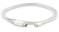 Baltas Mini DisplayPort į DisplayPort 1.8m laidas
