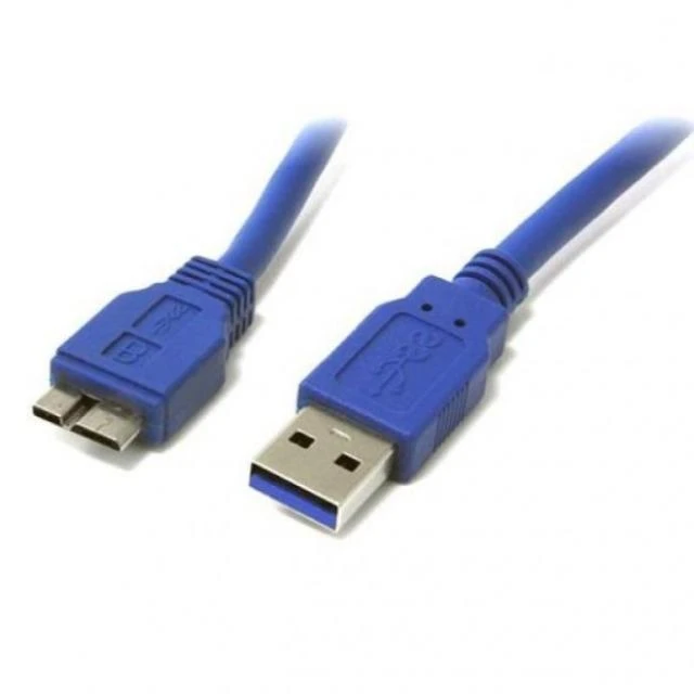 USB 3.0 laidas su A tipo ir Micro-B jungtimis