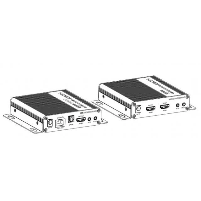 „Techly 109832“ HDMI ilgintuvas 4K UHD 60Hz 70m per Cat6/6A/7 susuktą porą, kaskadinis