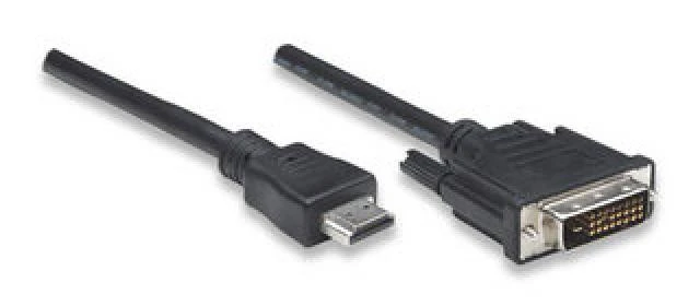 Techly Techniškai 1.8m HDMI - DVI-D M/M 1,8m Juoda