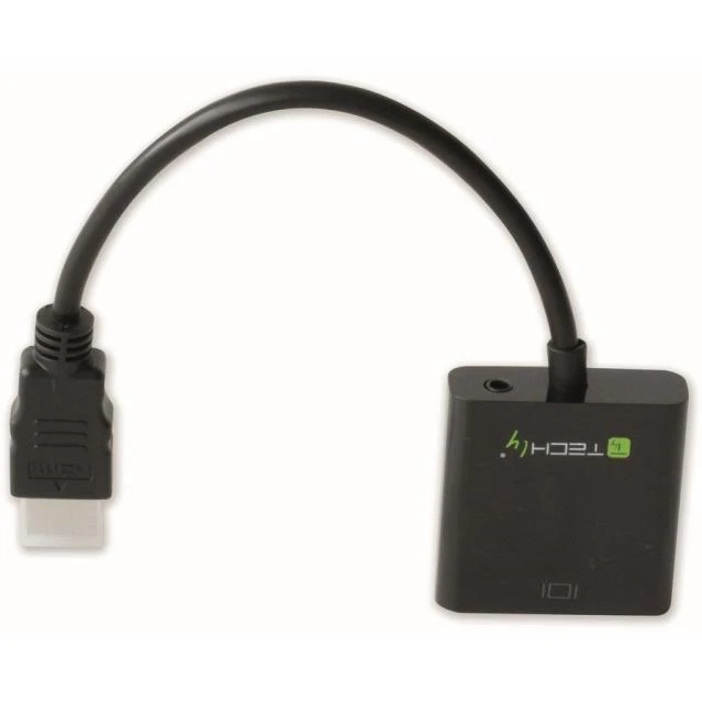 HDMI į VGA adapteris su 3.5mm jungtimi