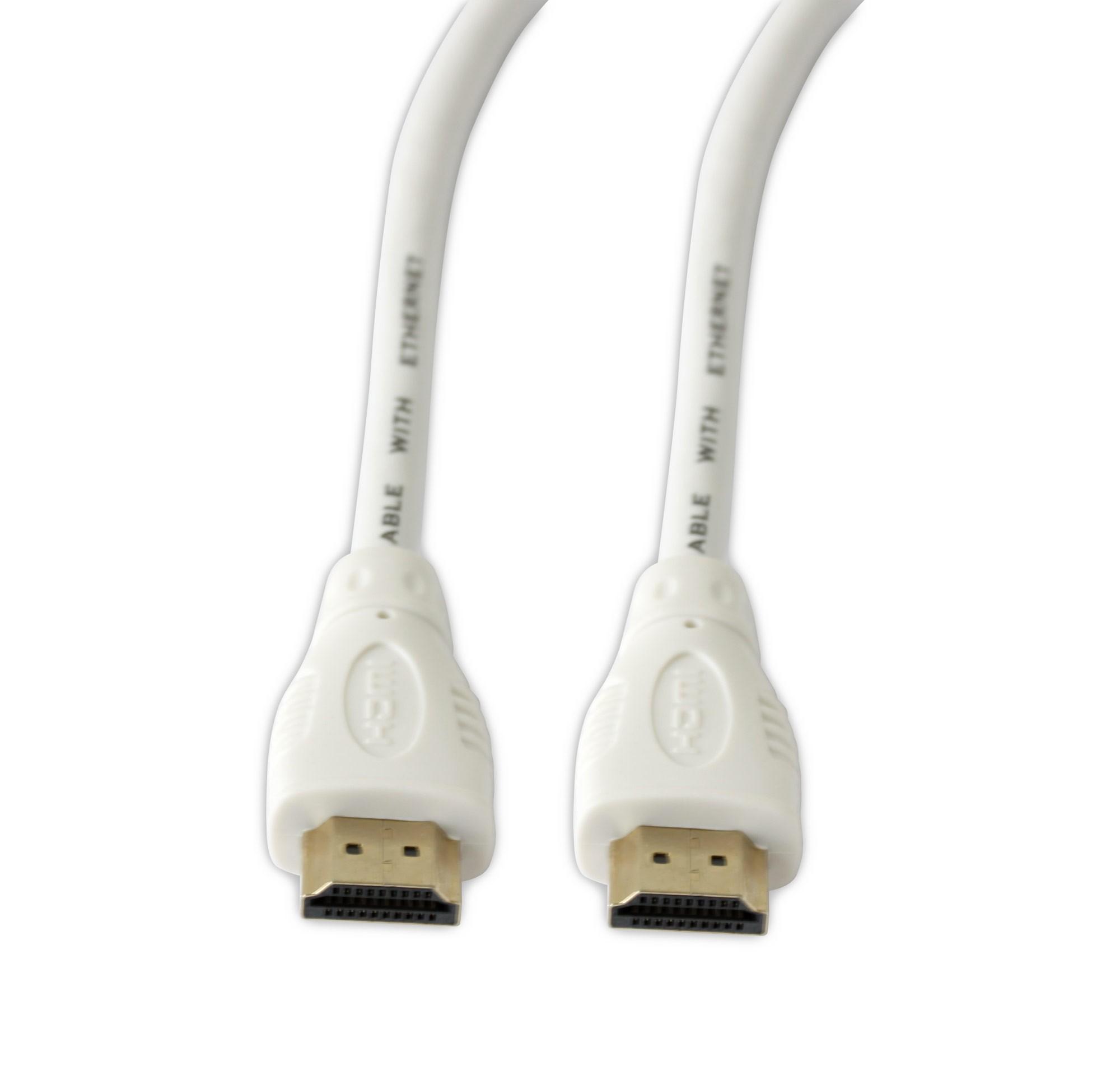 Techly Kabelis Manhattan HDMI – HDMI 0,5 m balta (ICOC-HDMI-4-005NWT)